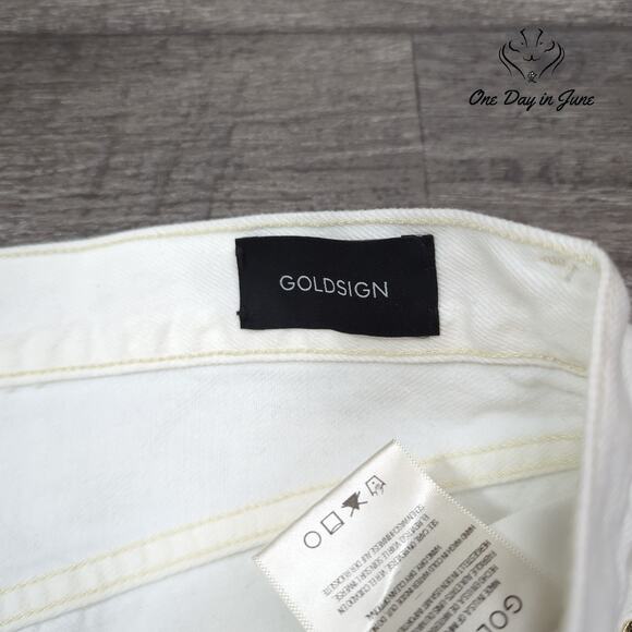 Goldsign Straight Leg Button Fly Jeans Size 31 (12) - Picture 2 of 6